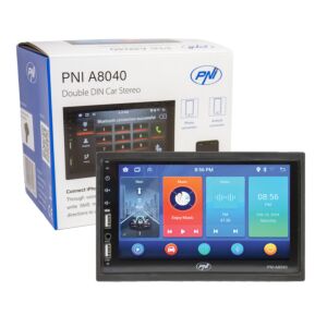 Automultimediasoitin PNI A8040 Android 13:lla, 2 Gt DDR3/ROM 32 Gt, 7 tuuman näyttö, CarPlay, Android Auto, 2 x USB, BT